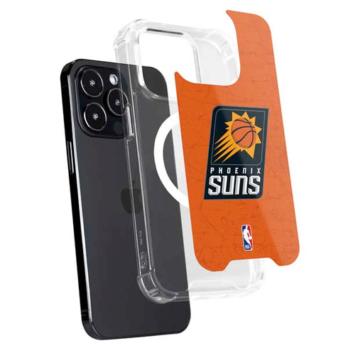 NBA Phoenix Suns Distressed iPhone 15 Pro MagSafe Case
